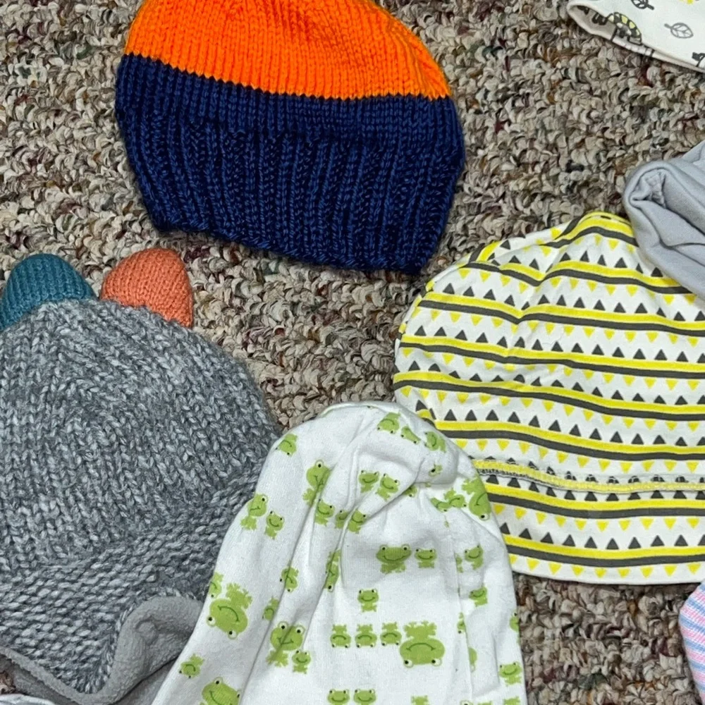 infant newborn Boy, girl, hat, Assorted Kids Beanie Set, Lot of‎ 11 hats